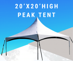 20’ x 20’ High Peak Tent